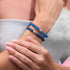 AAA Blue Agate | .925 Sterling Silver | Gemstone Bracelet